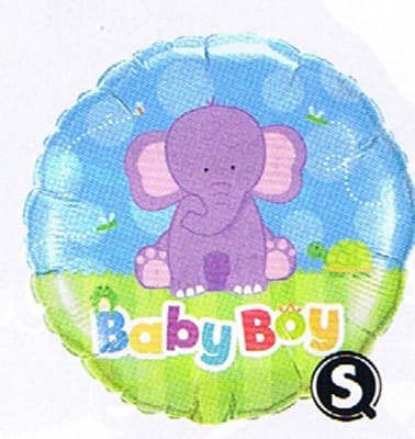 (image for) 18" Baby Boy Elephant Foil Balloons