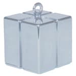 Qualatex Silver Gift Box Balloon Weight