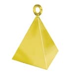 Qualatex Gold Pyramid Balloon Weight