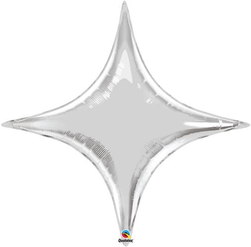 40" Silver Starpoints Foil Balloon