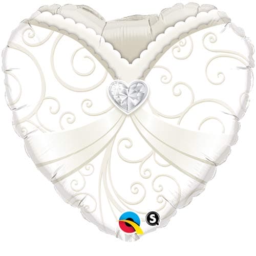 (image for) 18" Wedding Gown Foil Balloons