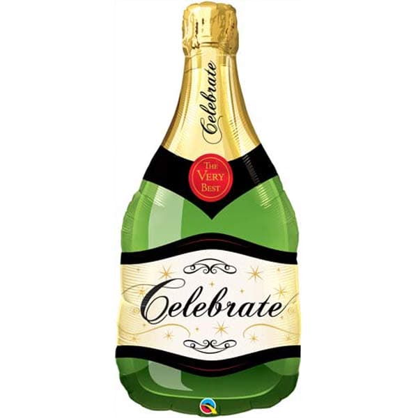 (image for) Celebrate Champagne Bottle Shape Balloons