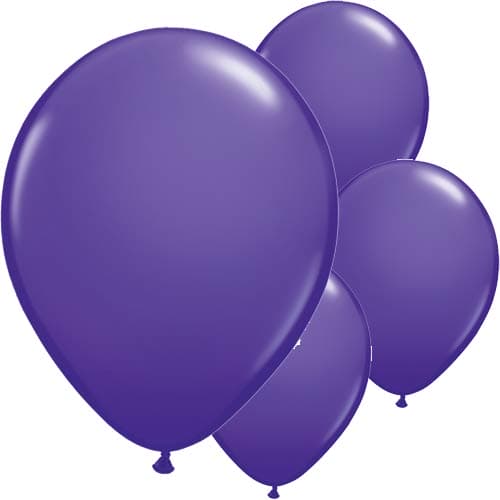 (image for) 11" Purple Violet Latex Balloon 6pk