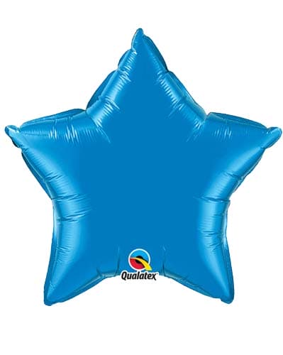 (image for) 36" Sapphire Blue Star Foil Balloon