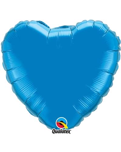 (image for) 18" Sapphire Blue Heart Foil Balloon