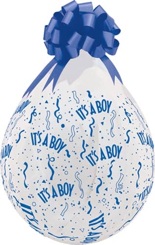 (image for) 18" Its A Boy Around Stuffing Latex Balloons 25pk