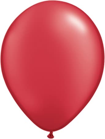 (image for) 11" Pearl Ruby Red Latex Balloons 100pk