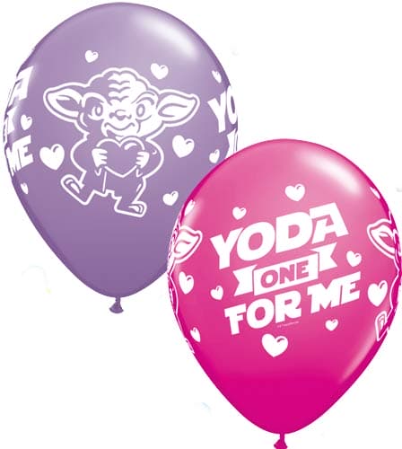 (image for) 11" Yoda One For Me Latex Balloons 25pk