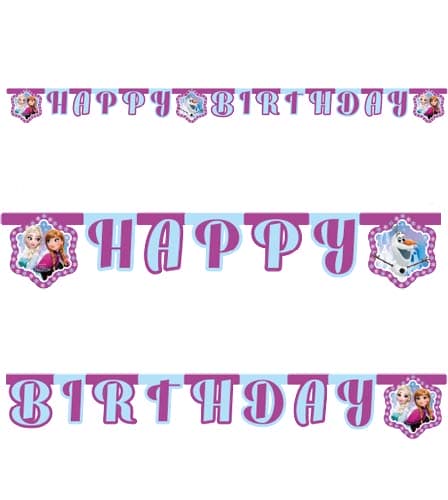 (image for) Disney Frozen Happy Birthday Letter Banner