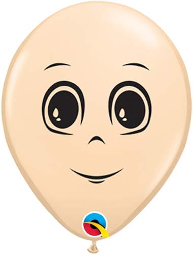 (image for) 5" Masculine Face Latex Balloons 100pk