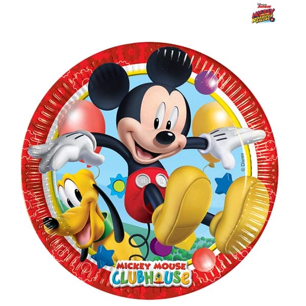 (image for) 20cm Playful Mickey Paper Plates 8pk