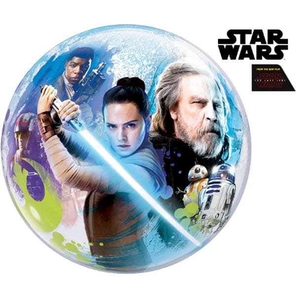 (image for) 22" Star Wars The Last Jedi Single Bubble Balloons