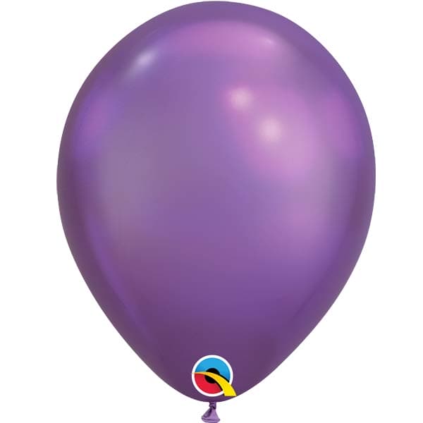 (image for) 11" Chrome Purple Latex Balloons 25pk