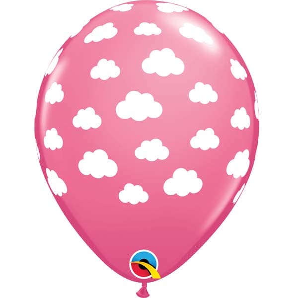 (image for) 11" Rose Fluffy Clouds Latex Balloons 25pk