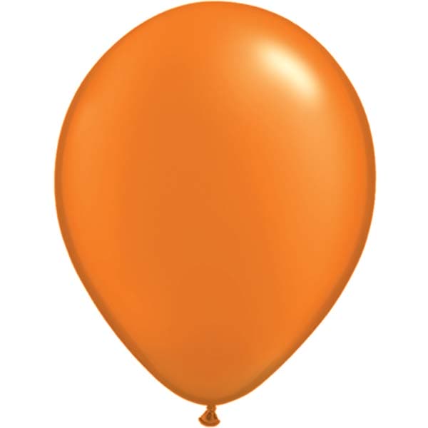 (image for) 11" Pearl Mandarin Orange Latex Balloons 25pk