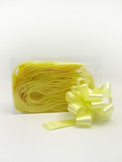 (image for) 2 Inch Pale Yellow Pull Bows x20