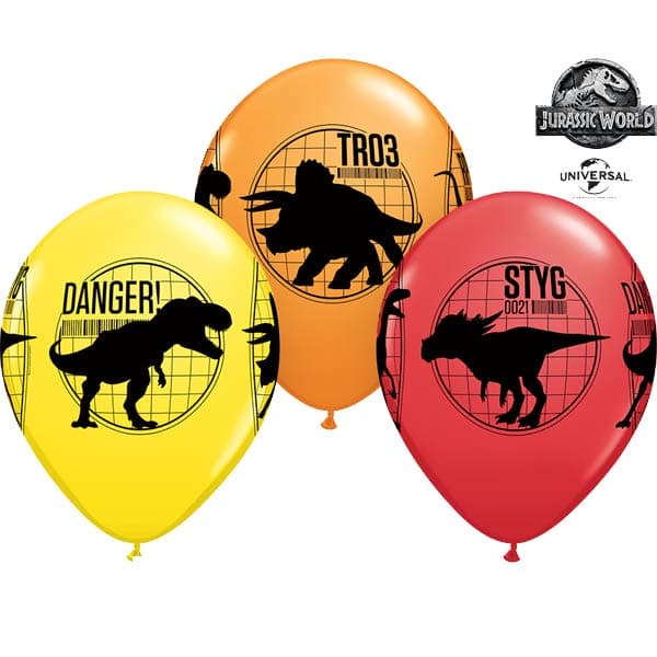 (image for) 11" Jurassic World Fallen Kingdom Latex Balloons 25pk