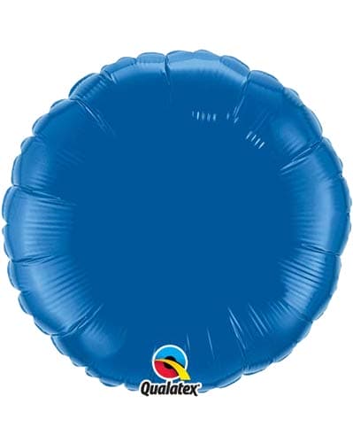 (image for) 18" Dark Blue Round Foil Balloon