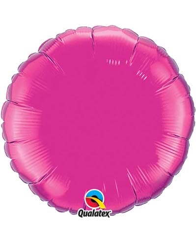 (image for) 18" Magenta Round Foil Balloon