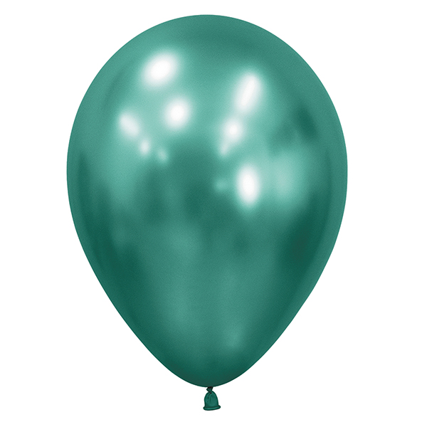 (image for) 12" Reflex Aurora Green Latex Balloons