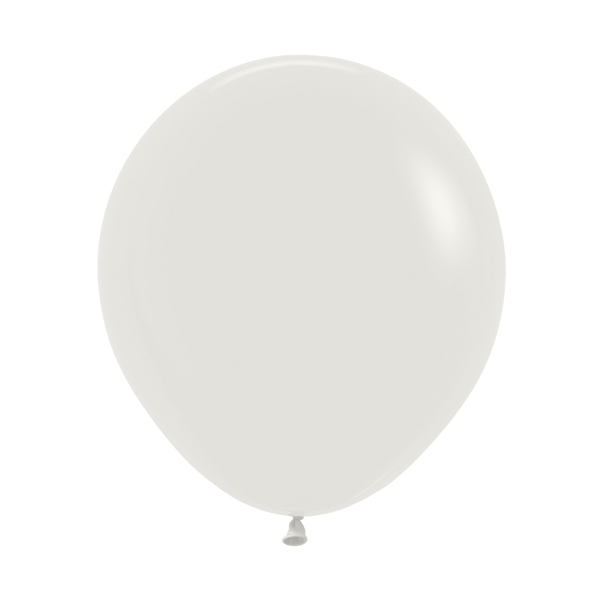 (image for) 18" Fashion Almond White Latex Balloons 25pk