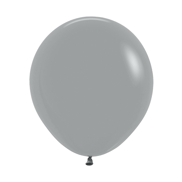 (image for) 18" Fashion Urban Grey Latex Balloons 25pk
