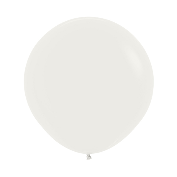 (image for) 24" Fashion Almond White Latex Balloons 3pk