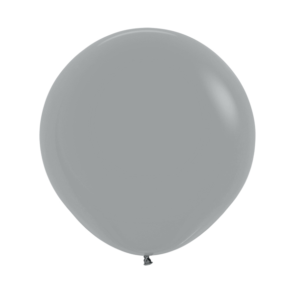 (image for) 24" Fashion Urban Grey Latex Balloons 3pk
