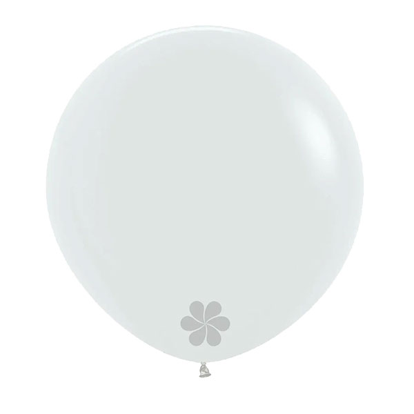 (image for) 24" Satin White Latex Balloons 3pk