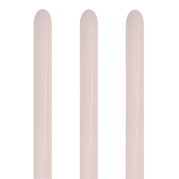 260 Fashion Creamy Blush Modelling Latex Balloons 50pk