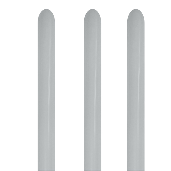 (image for) 260 Fashion Urban Grey Modelling Latex Balloons 50pk