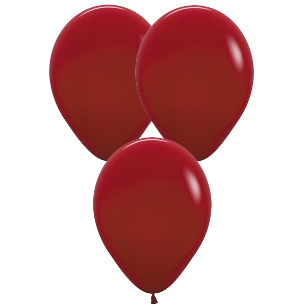 5" Fashion Imperial Red Latex Balloons 50pk