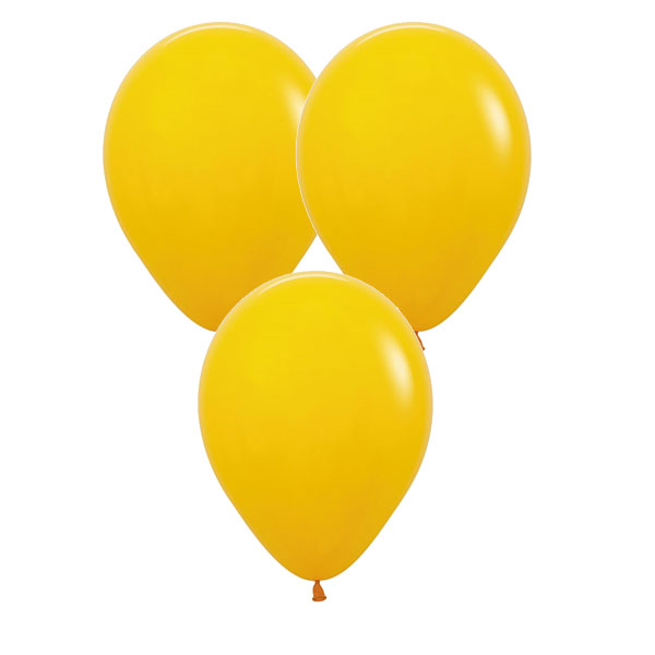 5" Fashion Honey Yellow Latex Balloons 50pk