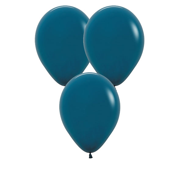 5" Fashion Deep Teal Latex Balloons 50pk