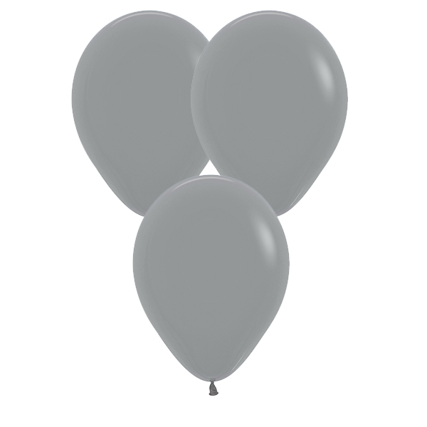 (image for) 5" Fashion Urban Grey Latex Balloons 50pk