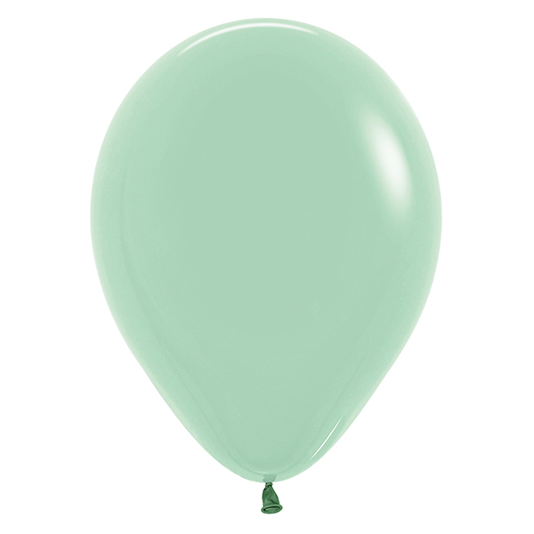 (image for) 5" Pastel Dusk Green Tea Latex Balloons 50pk