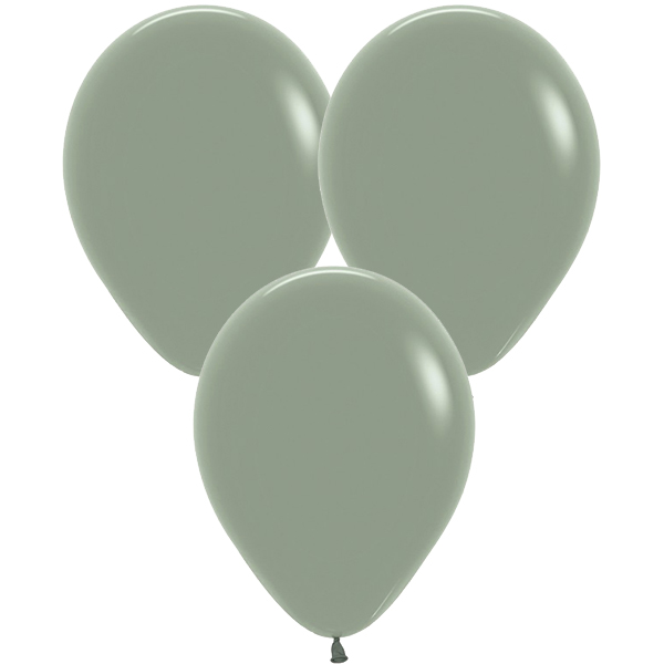 (image for) 5" Pastel Dusk Laurel Green Latex Balloons 50pk