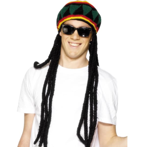 (image for) Rasta Beret With Dreadlocks