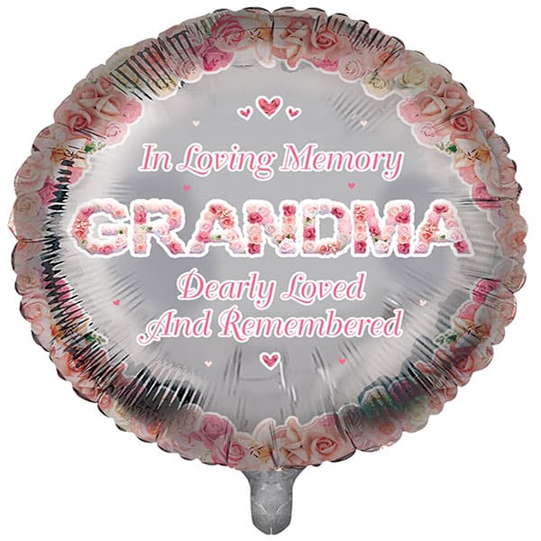 (image for) 18" In Loving Memory Grandma Foil Balloons