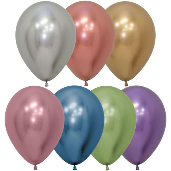 (image for) 12" Reflex Assorted Latex Balloons 50pk