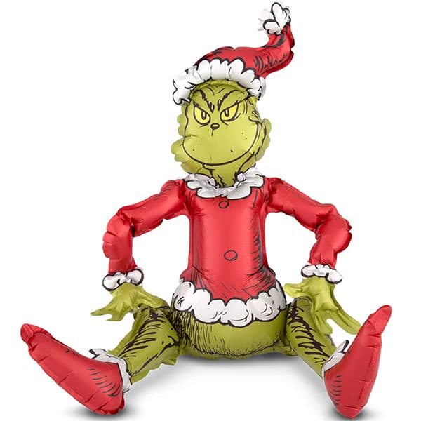 (image for) Santa Grinch Sitter Foil Balloons