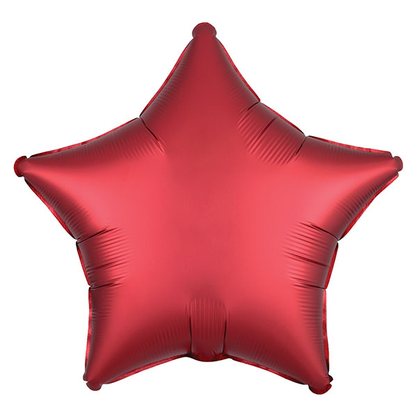 (image for) 18" Satin Luxe Sangria Star Foil Balloons