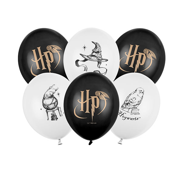 12" Harry Potter With Print Latex Balloons 6pk