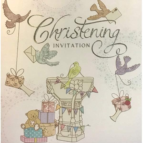 (image for) Christening Invitation Cards 6pk