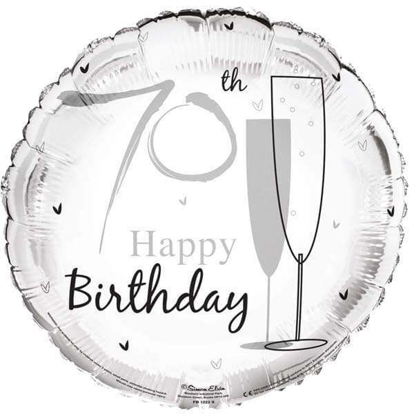 (image for) 18" Happy 70th Birthday Foil Balloons