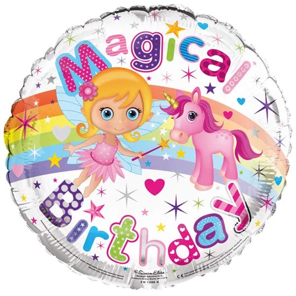 (image for) 18" Magical Birthday Foil Balloons