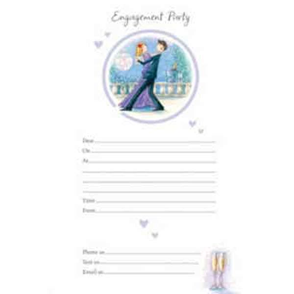 (image for) Lilac Engagement Party Invitations 20pk