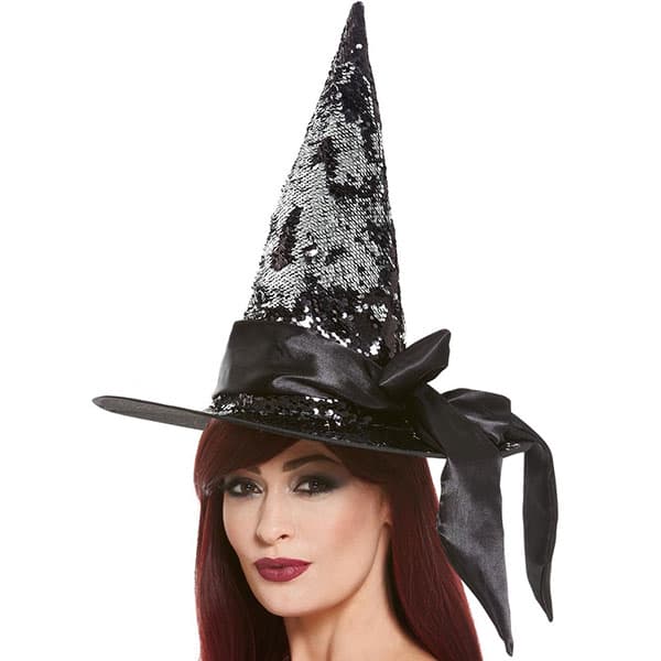 (image for) Deluxe Reversible Sequin Witch Hat