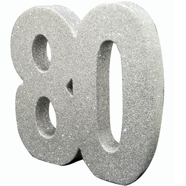 (image for) 80 Silver Glitter Table Decoration