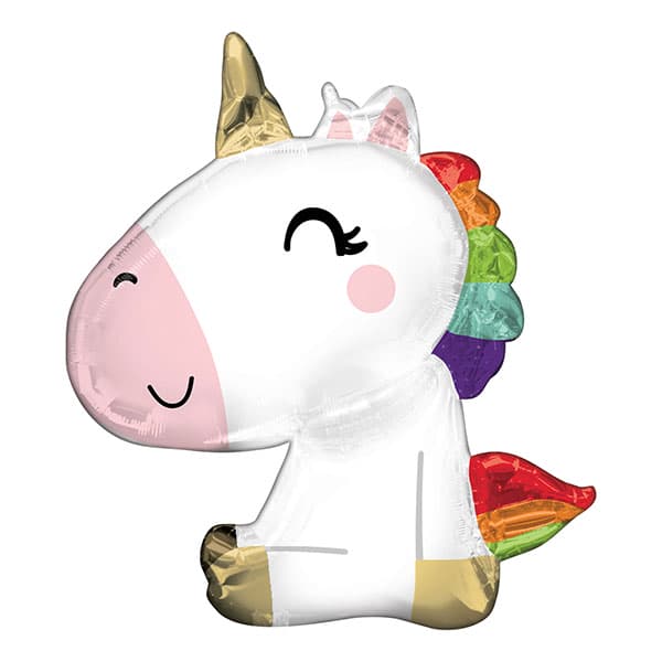 (image for) Sitting Unicorn Supershape Balloons